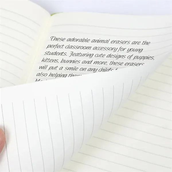 Elastic Closure Bamboo Hard Cover Notebook with Pen Sleeve