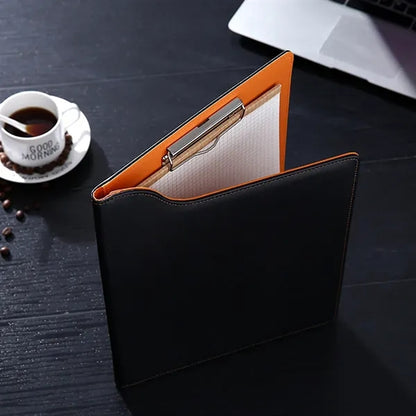 Multi-Pocket Organizer PU Leather A4 Writing Board Padfolio