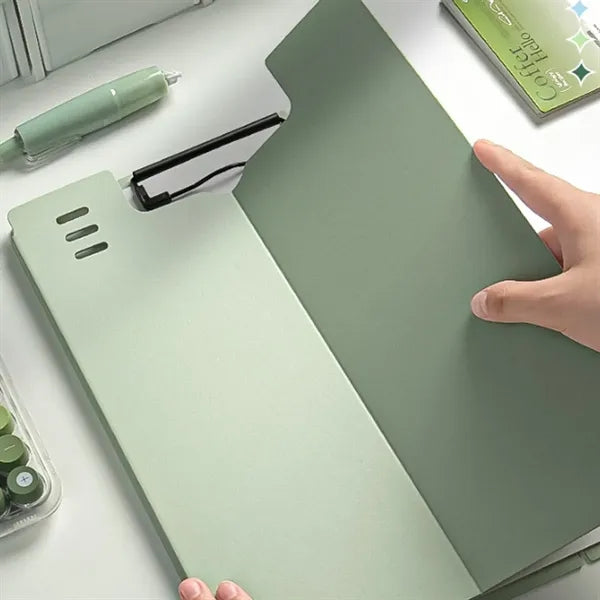 Durable Non-Slip Base Hard Cover Stand Function A4 Clipboard
