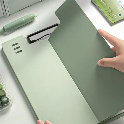 Durable Non-Slip Base Hard Cover Stand Function A4 Clipboard