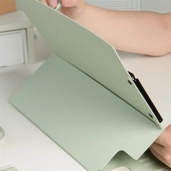 Durable Non-Slip Base Hard Cover Stand Function A4 Clipboard