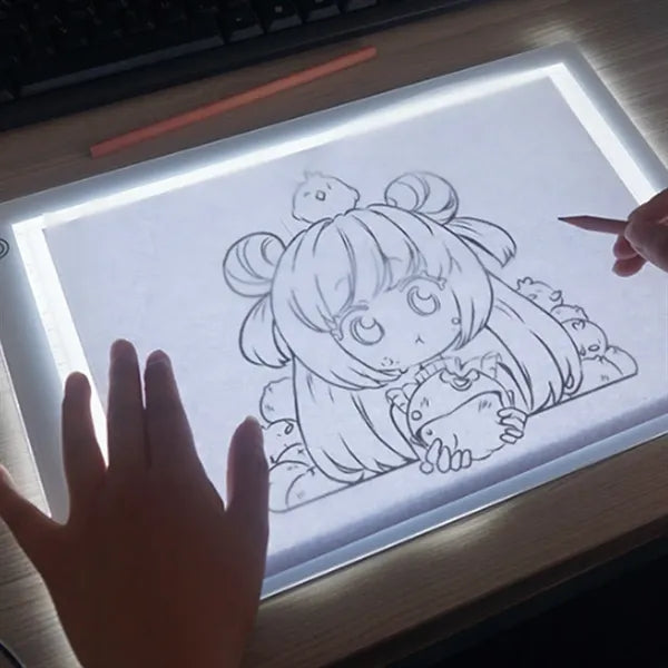 3 Brightness Levels Thin USB-Powered A4 LED Light Pad