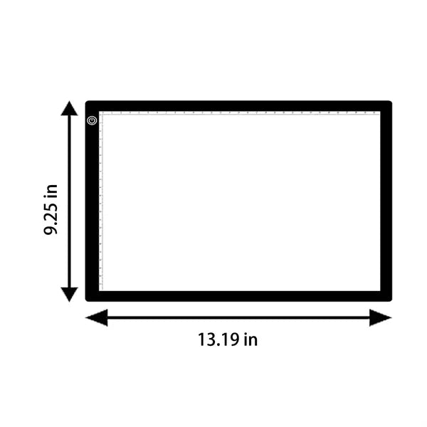3 Brightness Levels Thin USB-Powered A4 LED Light Pad