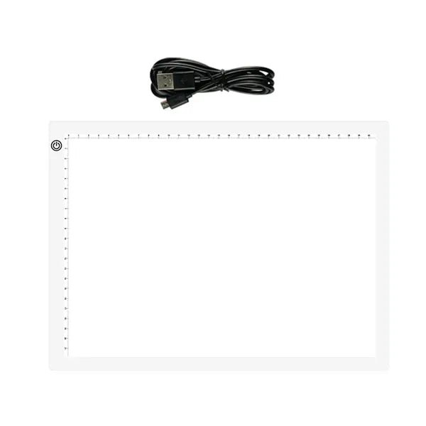 3 Brightness Levels Thin USB-Powered A4 LED Light Pad