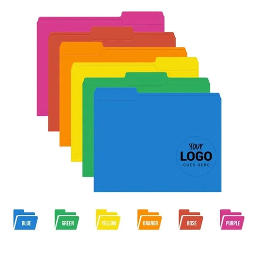 Colored Manila Folder with Labels