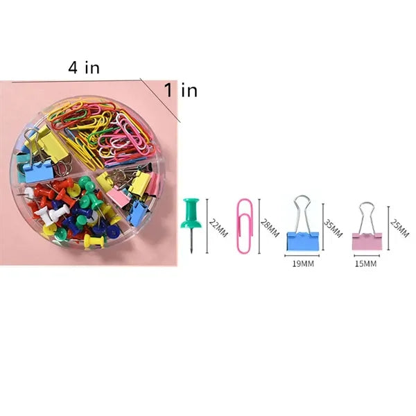 Office Stationery Set Office Supplies Clips Kit