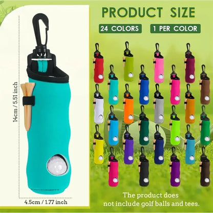 Neoprene Golf Ball Carry Bag With Tee Holder