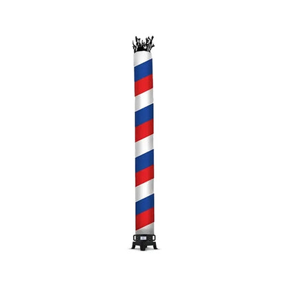 Barber Pole (Red, White, Blue) Tube with Blower