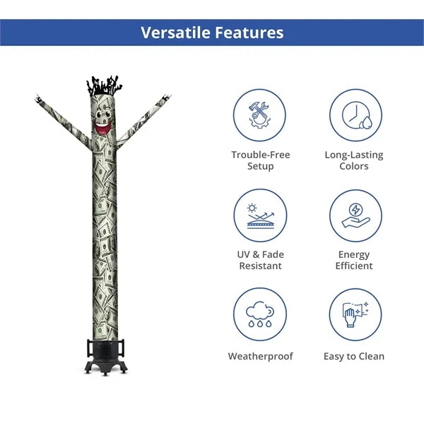 Billionaire Inflatable Tube Man Character with Blower