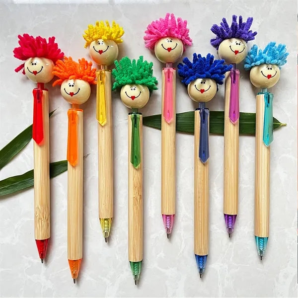 Mop Head Ballpoint Eco-friendly Bamboo Pens