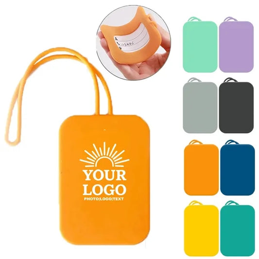 Silicone Luggage Tag with Name ID Card