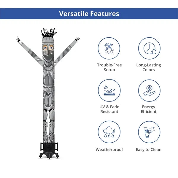 Knight Inflatable Tube Man Mascot with Blower