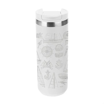 18 Oz. Full Laser Sienna Stainless Steel Bottle