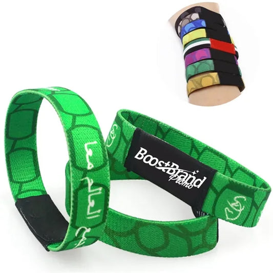 Custom Elastic Fabric Wristbands for Events