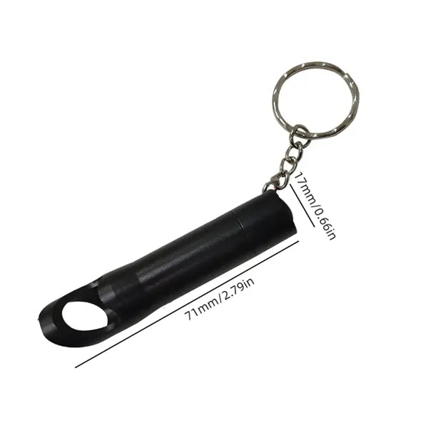LED Flashlight Keychain with Bottle Opener
