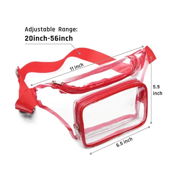 15L Custom Clear Fanny Pack with Adjustable Strap