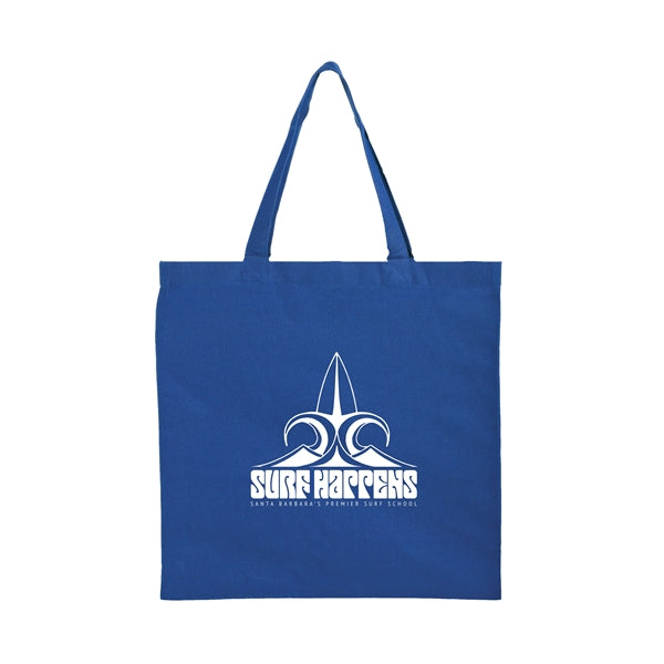 Color Cotton Canvas Tote Bag - 6 oz - Screen Print