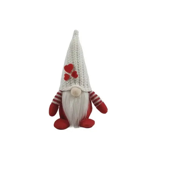 Christmas Knitted Hat Sitting Gnome Decoration