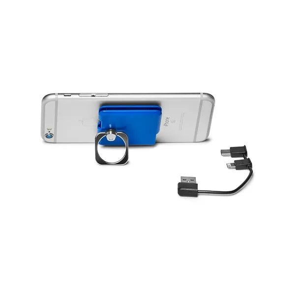 Square Charging Cable and Phone Stand