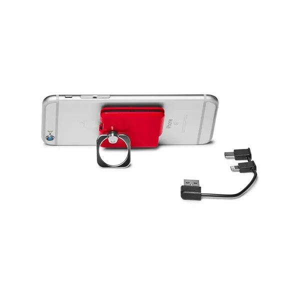 Square Charging Cable and Phone Stand