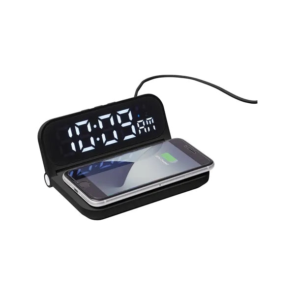 Foldable Alarm Clock & Wireless Charger