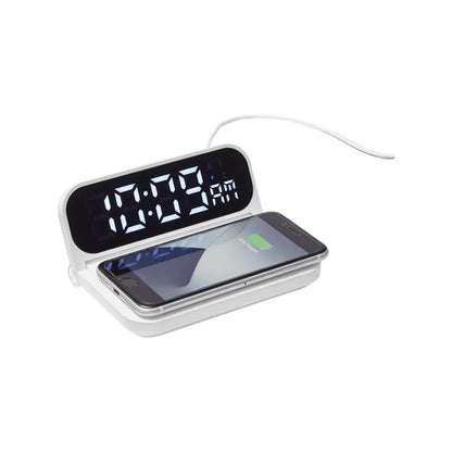 Foldable Alarm Clock & Wireless Charger