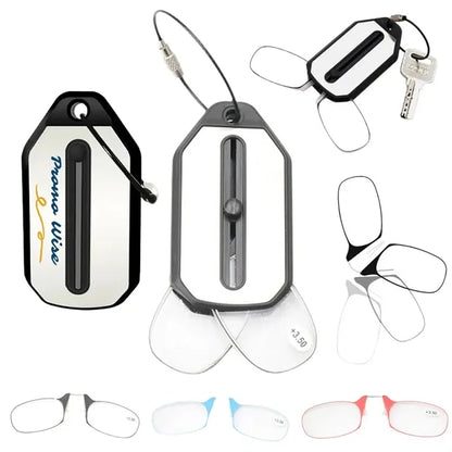 Foldable Ultra-Thin Frameless Read Glasses with Portable Box