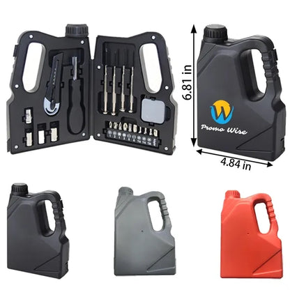 22-Piece Oil Pot-Shaped Multi-Functional Household Tool Kit
