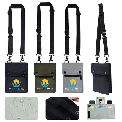 Waterproof Multi-Pocket Anti-Theft Oxford Crossbody Bag
