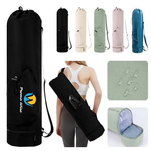 Waterproof Multi-Pocket Padded Straps Cylinder Yoga Backpack