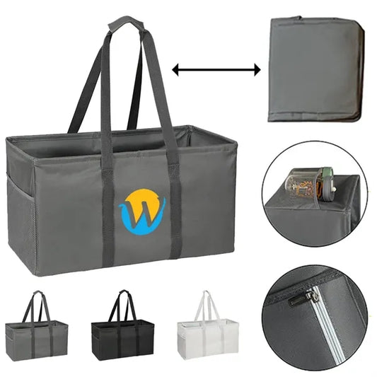 Waterproof Foldable Laundry Basket with Reinforced Handles