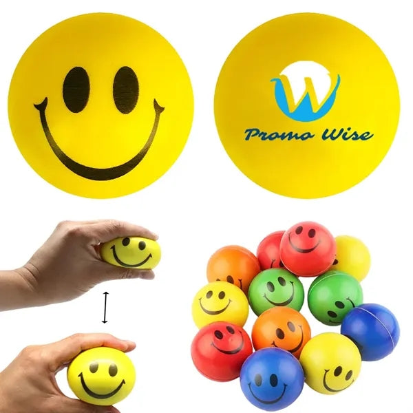 Durable Sensory Smiley Child Stress Balls for Relief Fun