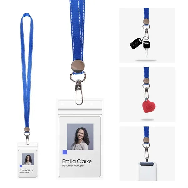 Badge Lanyard Strap with Metal Hook