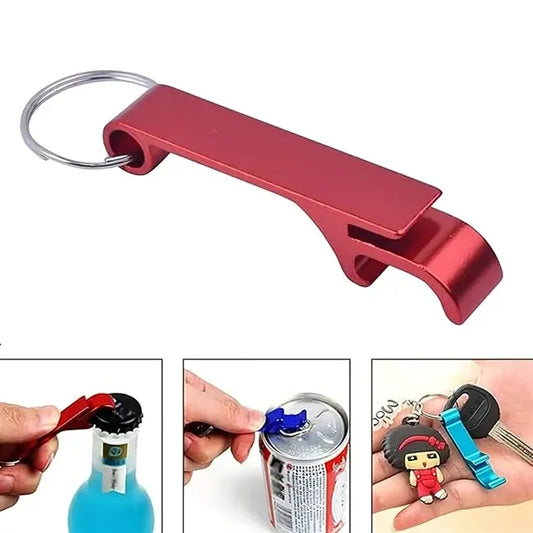 Premium Metal Keychain with Beer Bottle Opener