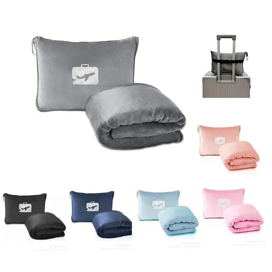 Portable Travel Blanket Pillow