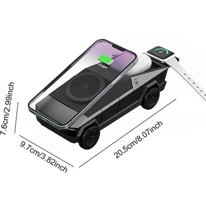 3-in-1 Wireless Charger Desktop Stand