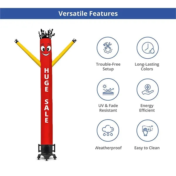 Huge Sale Inflatable Tube Man Red with Yellow Arms- 20ft