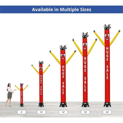 Huge Sale Inflatable Tube Man Red with Yellow Arms- 20ft
