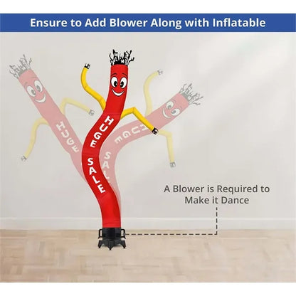 Huge Sale Inflatable Tube Man Red with Yellow Arms- 20ft
