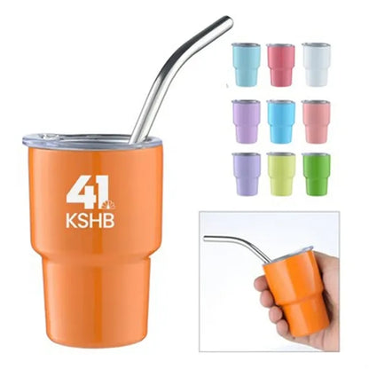 3oz Mini Tumbler with Straw