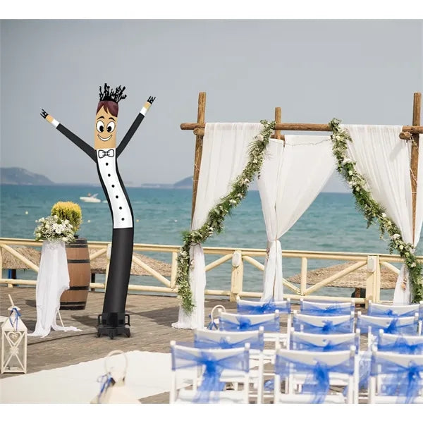 Groom Inflatable Tube Man Character with Blower