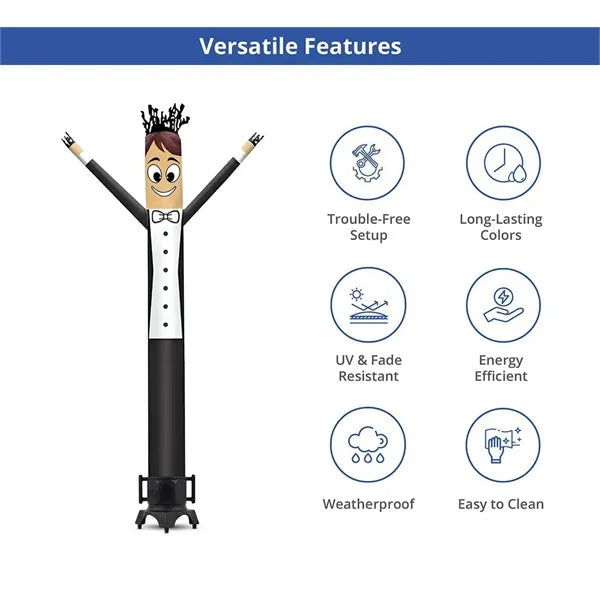 Groom Inflatable Tube Man Character with Blower