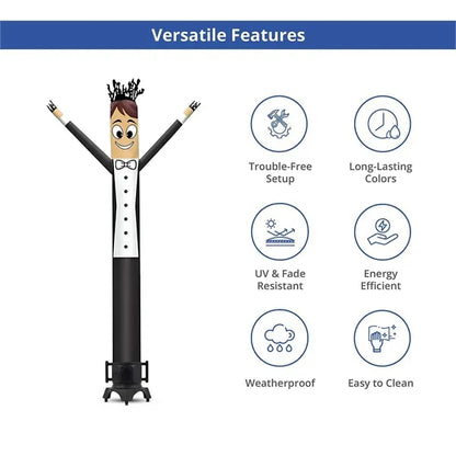Groom Inflatable Tube Man Character with Blower