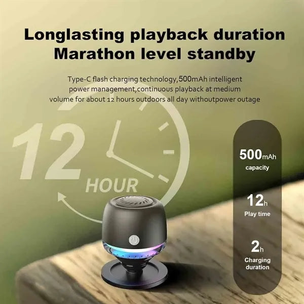 Magnetic Bluetooth Speaker with RGB Light