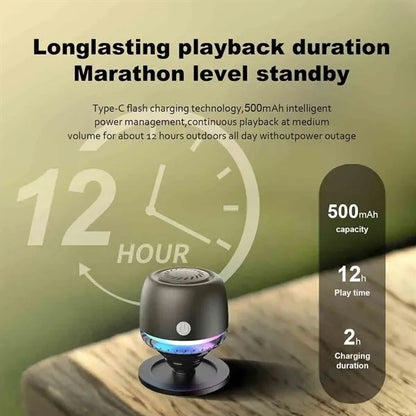 Magnetic Bluetooth Speaker with RGB Light