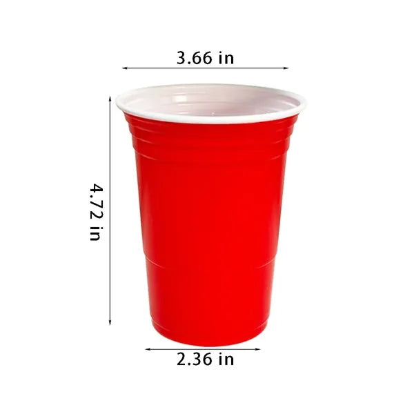 Party supplies assorted disposable 16oz drinking plastic cup