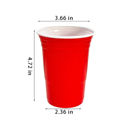 Party supplies assorted disposable 16oz drinking plastic cup