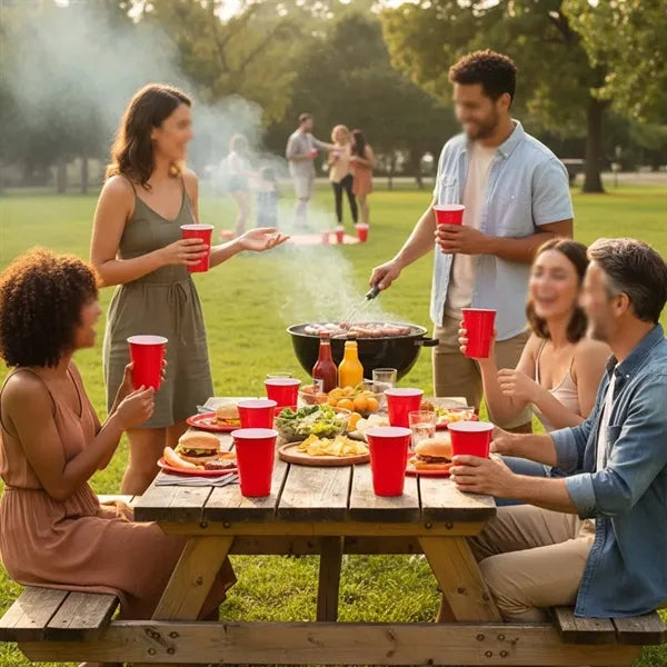 Party supplies assorted disposable 16oz drinking plastic cup