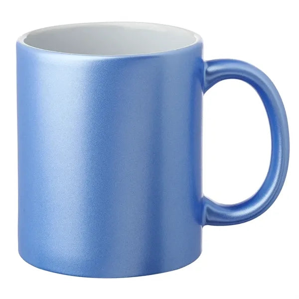11 oz. Metallic Ceramic Custom Mug