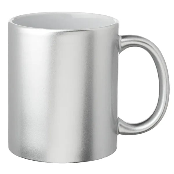 11 oz. Metallic Ceramic Custom Mug